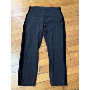 Lululemon Size 12 Align High-Rise Pant 25" Black Side Velvet